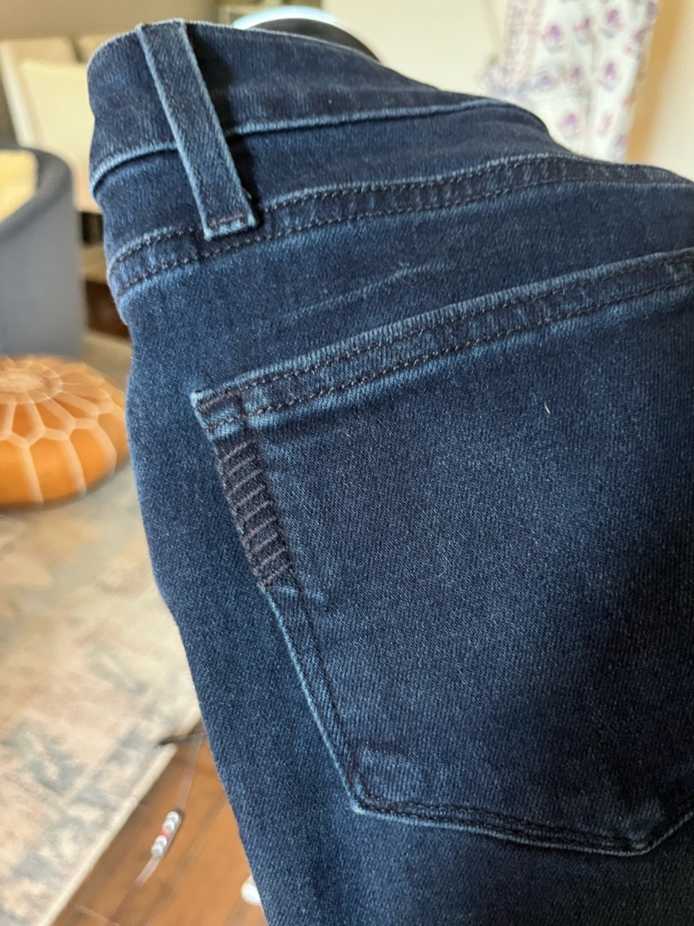 PAIGE Genevieve Dark Indigo Flare Jeans Size 23 - Picture 10 of 10